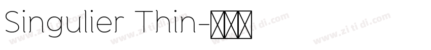 Singulier Thin字体转换